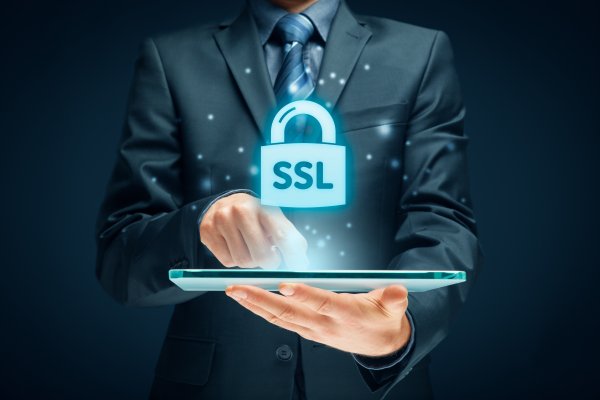 SSL Lock icon on top of laptop