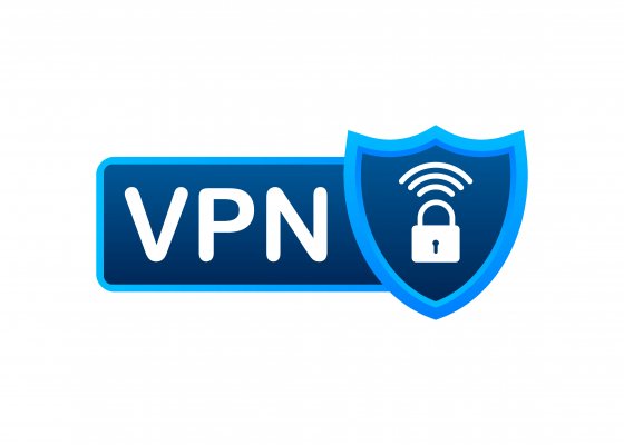 VPN logo with a lock and wifi signal