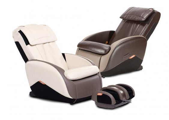 bone and espresso brown color massage chairs human touch ijoy 2.0