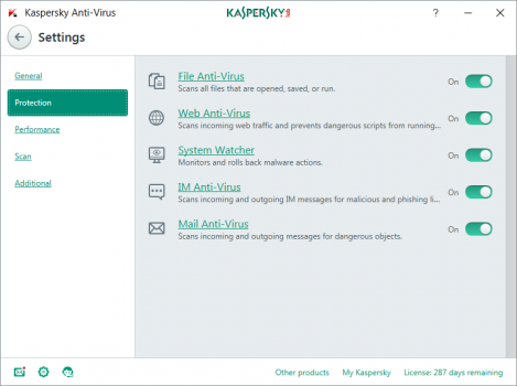 kaspersky antivirus anti malware screenshot 
